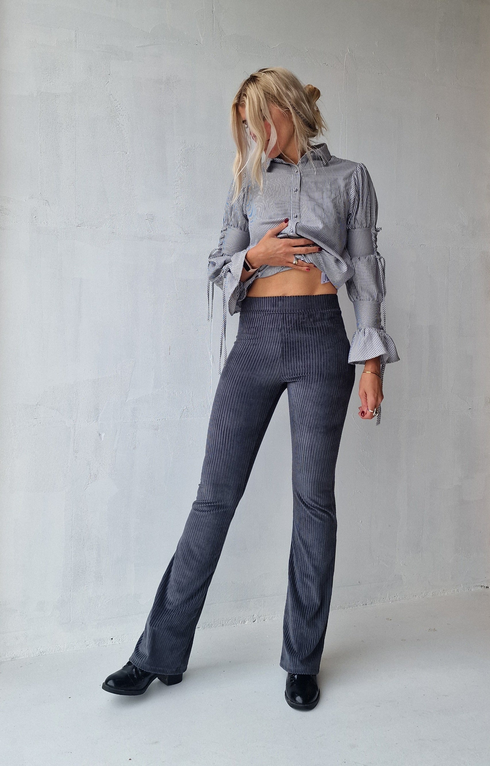 Extra Lange Flared Legging Rib | TALL Lengtemaat 34 & 36 | 5 kleuren