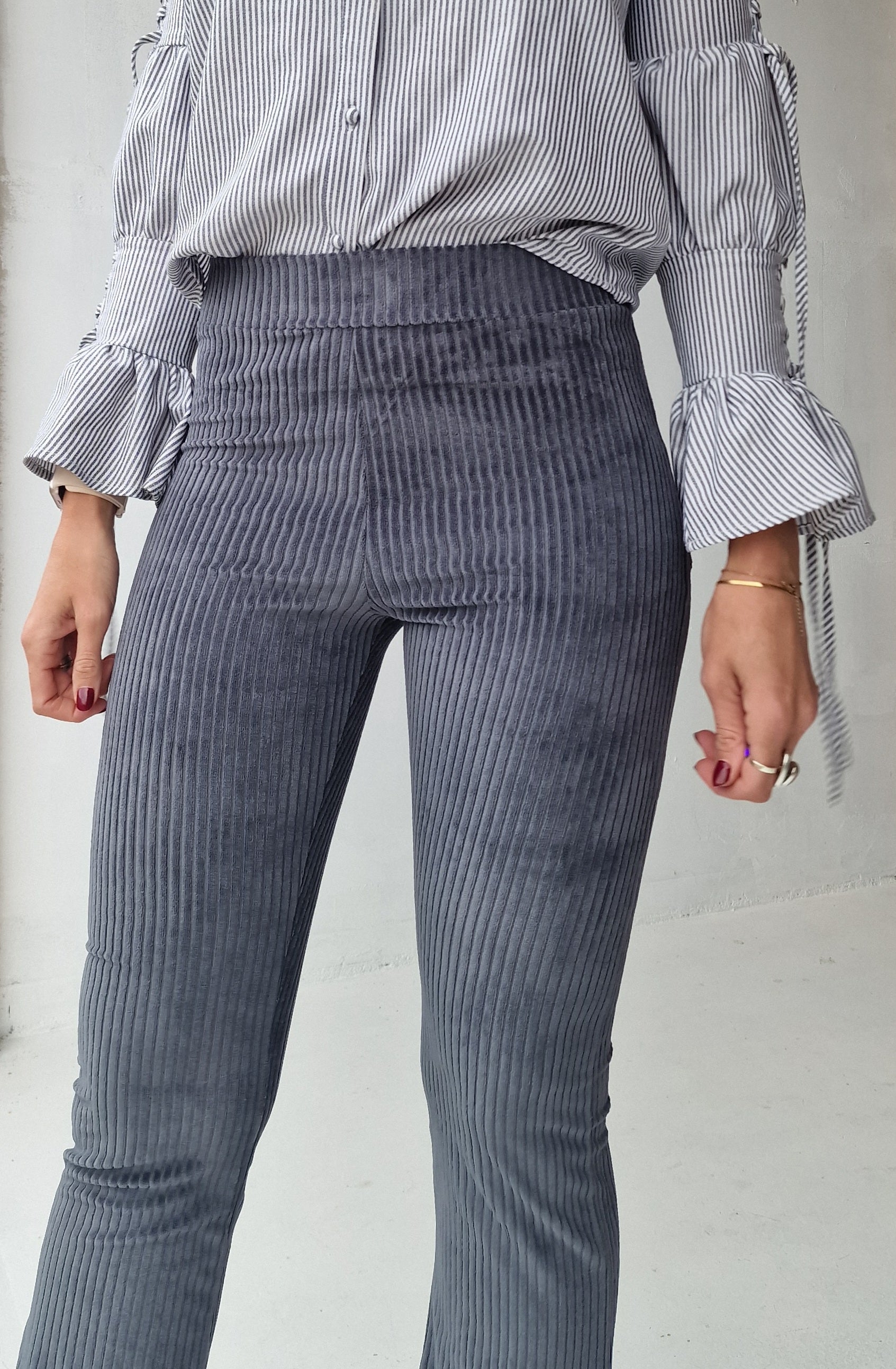 Extra Lange Flared Legging Rib | TALL Lengtemaat 34 & 36 | 5 kleuren