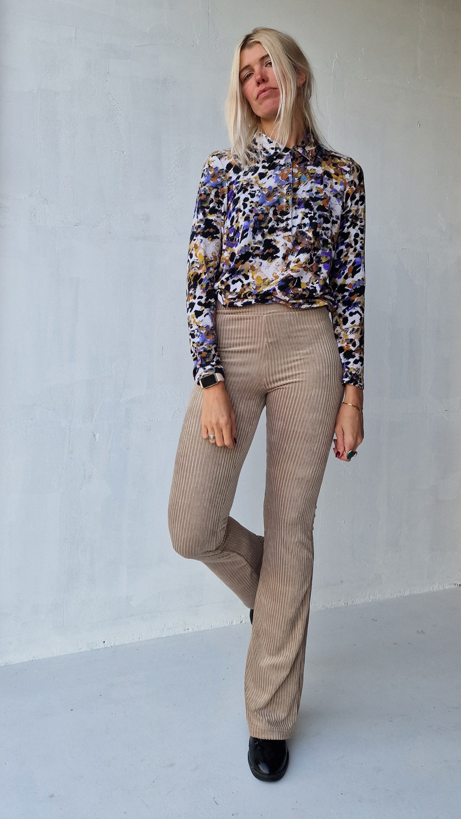 Extra Lange Flared Legging Rib | TALL Lengtemaat 34 & 36 | 5 kleuren