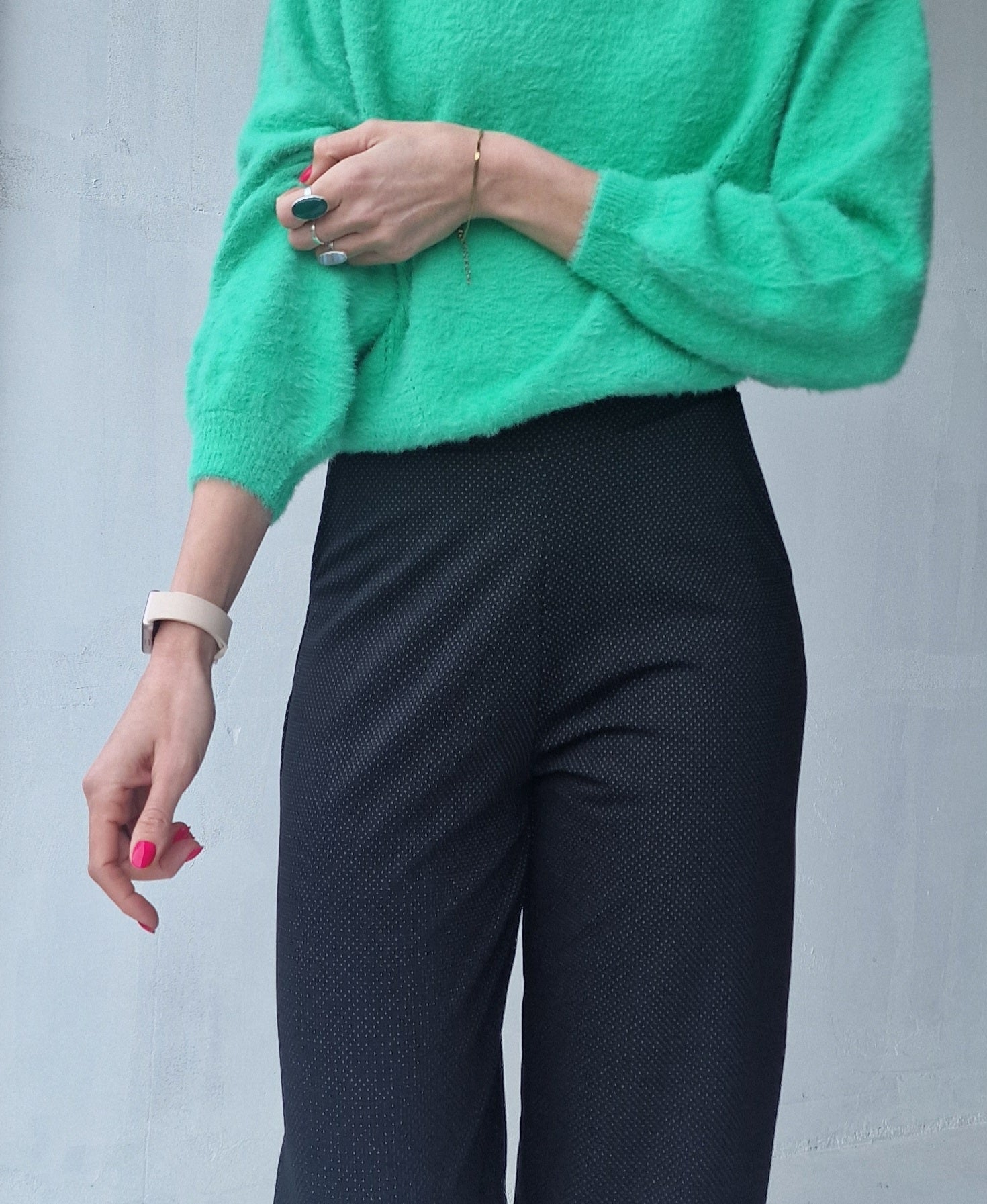 Extra lange wide leg | Black dots | tall | lengtemaat 34 & 36