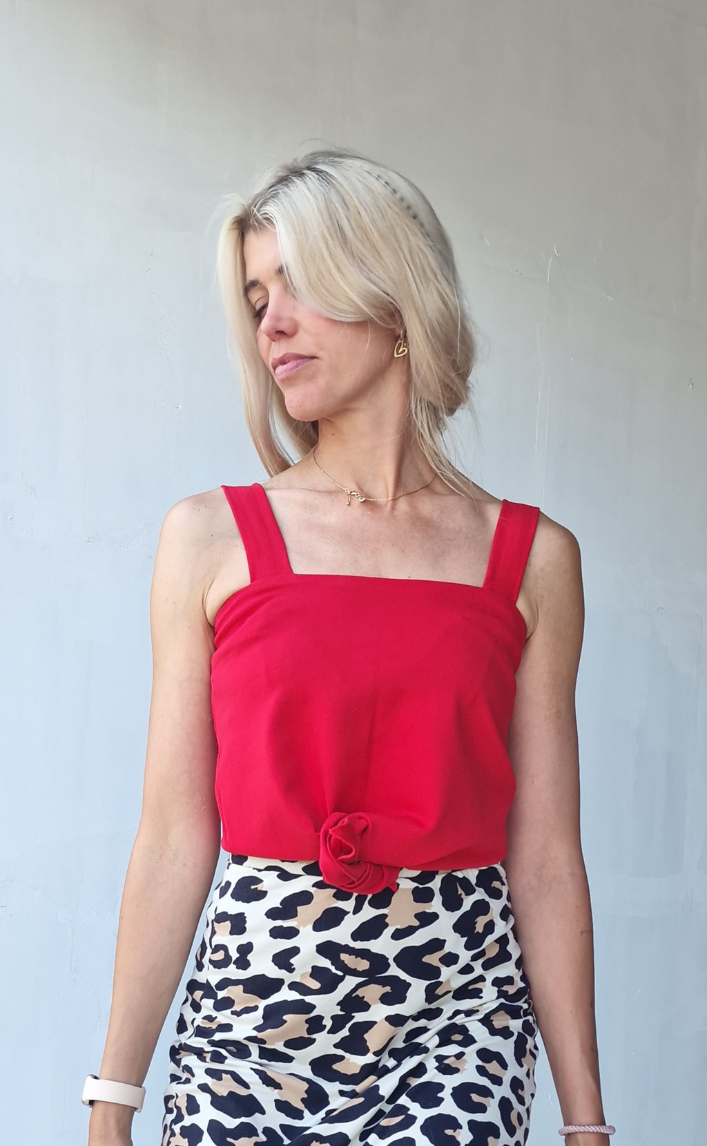Top geknoopt red | Liz