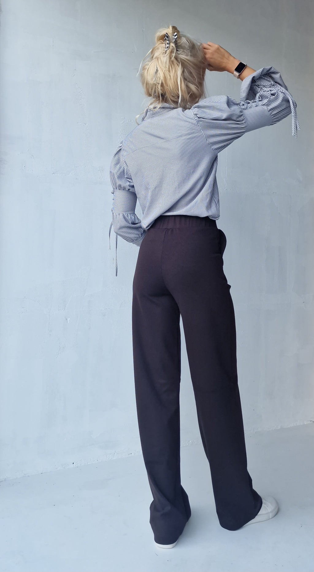 Extra lange wide leg | dark chocolate | tall | lengte 34 & 36