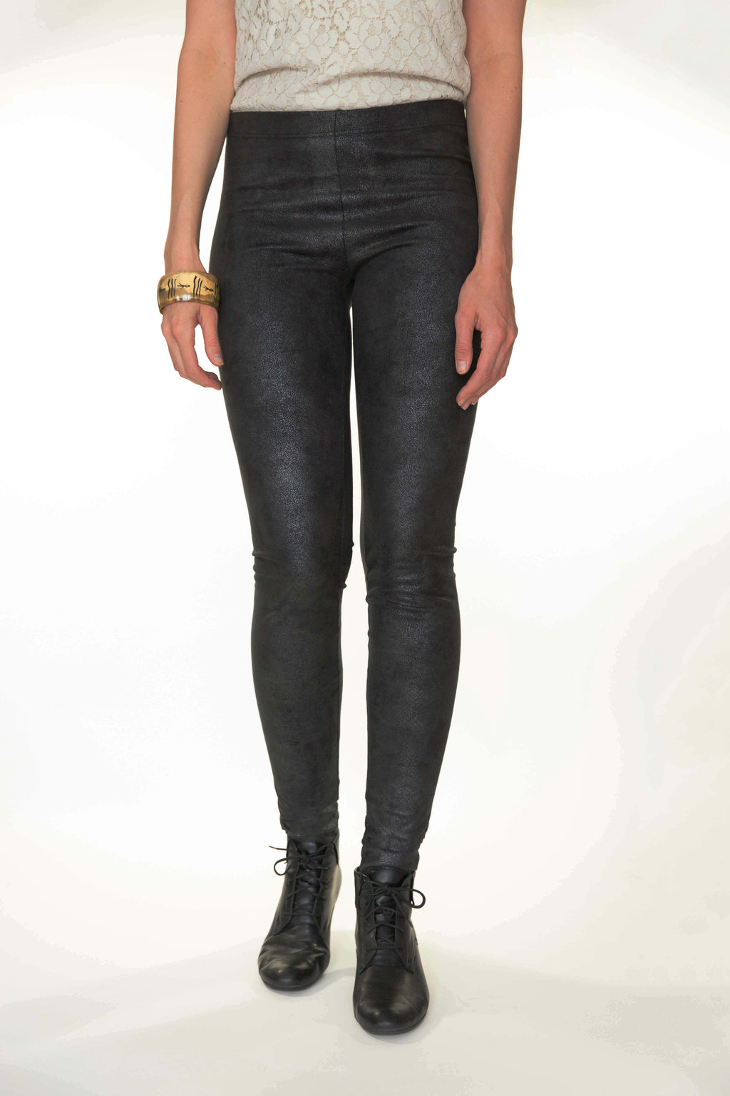 Extra lange legging lederlook | tall | lengte 34 en 36 [PRE-ORDER]