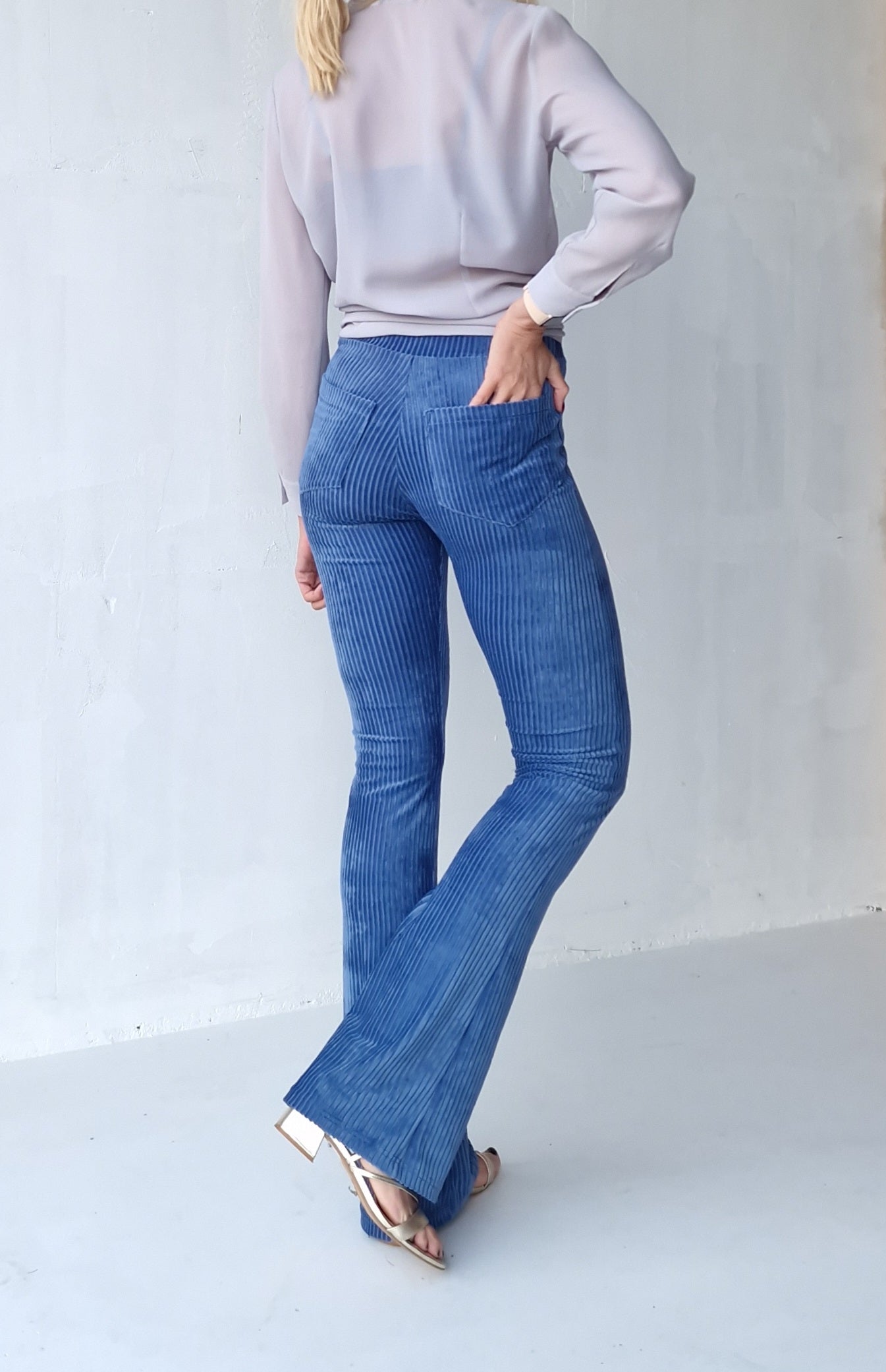 Flared | rib violet | TALL