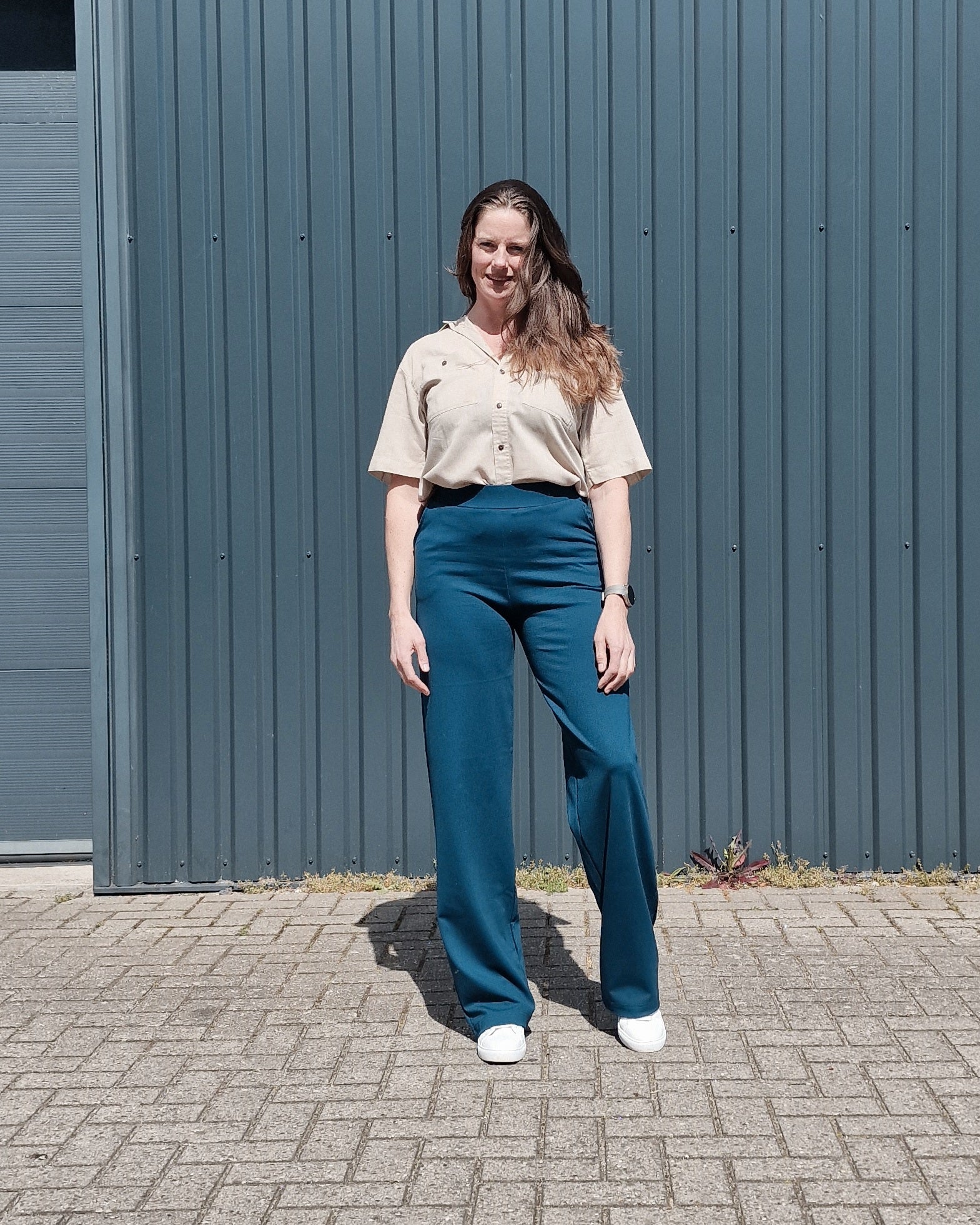 Extra lange wide leg | petrol | tall | lengte 34 en 36