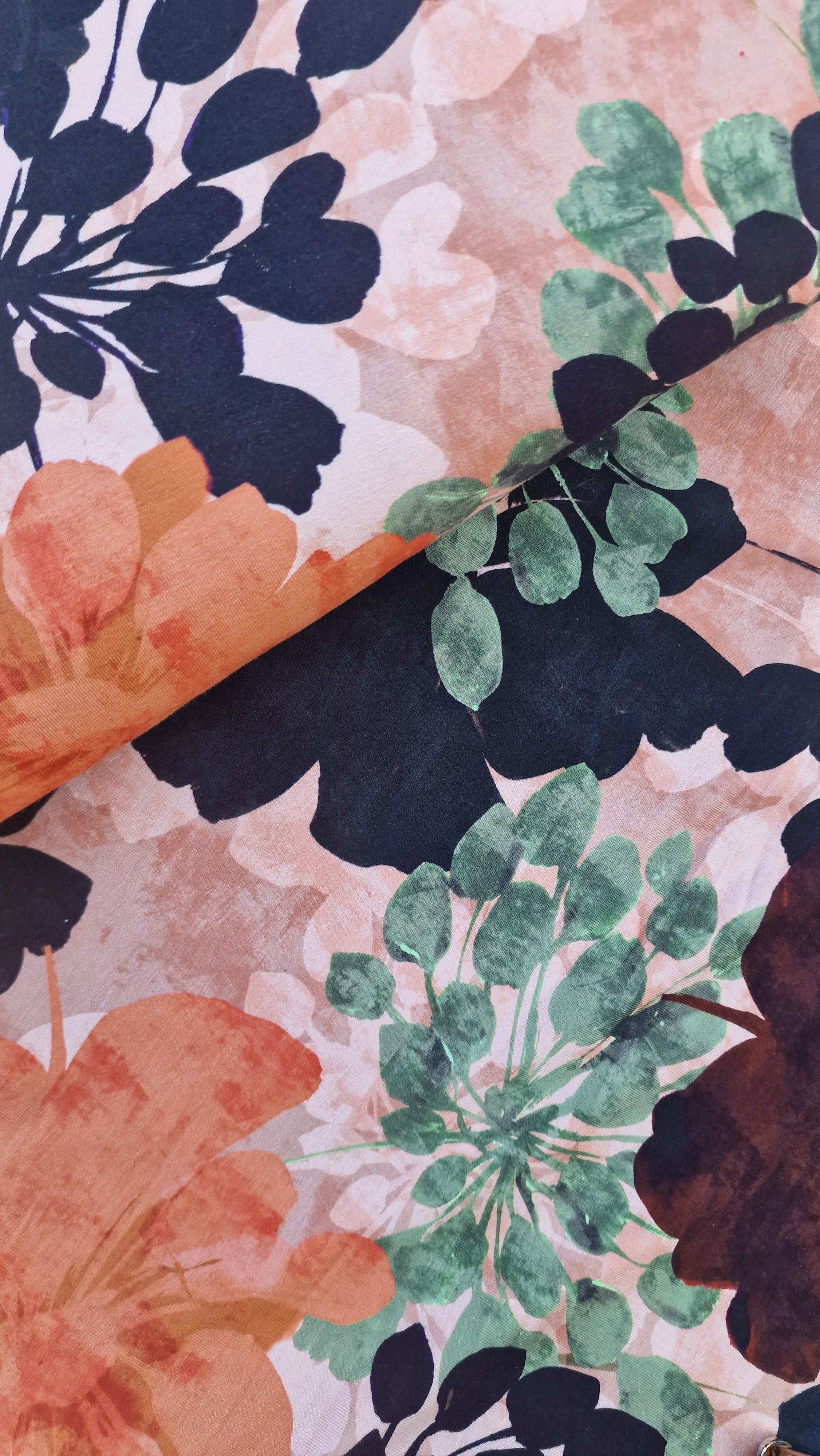 Flared botanic print viscose | tall | lengte 34 en 36 [PRE-ORDER]