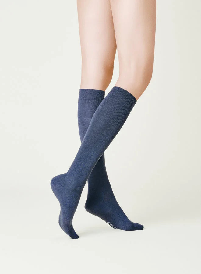 Extra hoge sokken - blauw