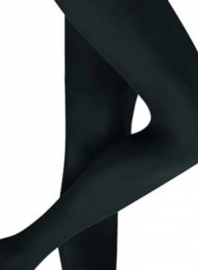 Extra lange panty 40 denier mat zwart/antraciet