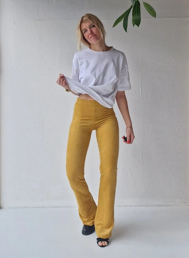 Extra Lange Flared Legging Rib | TALL Lengtemaat 34 & 36 | 5 kleuren