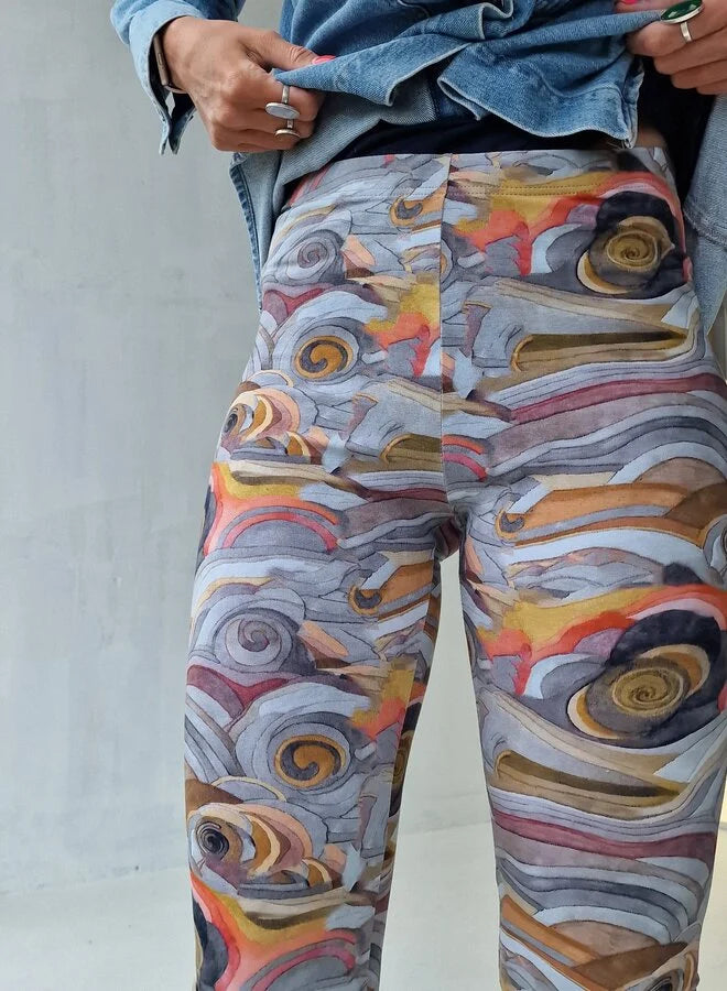 Extra lange legging grafisch | tall | lengtemaat 36