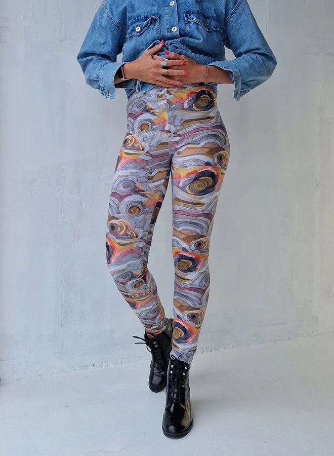 Extra lange legging grafisch | tall | lengtemaat 36