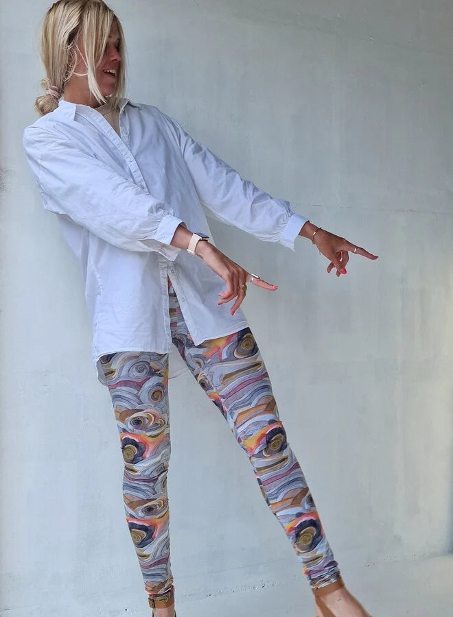 Extra lange legging grafisch | tall | lengtemaat 36