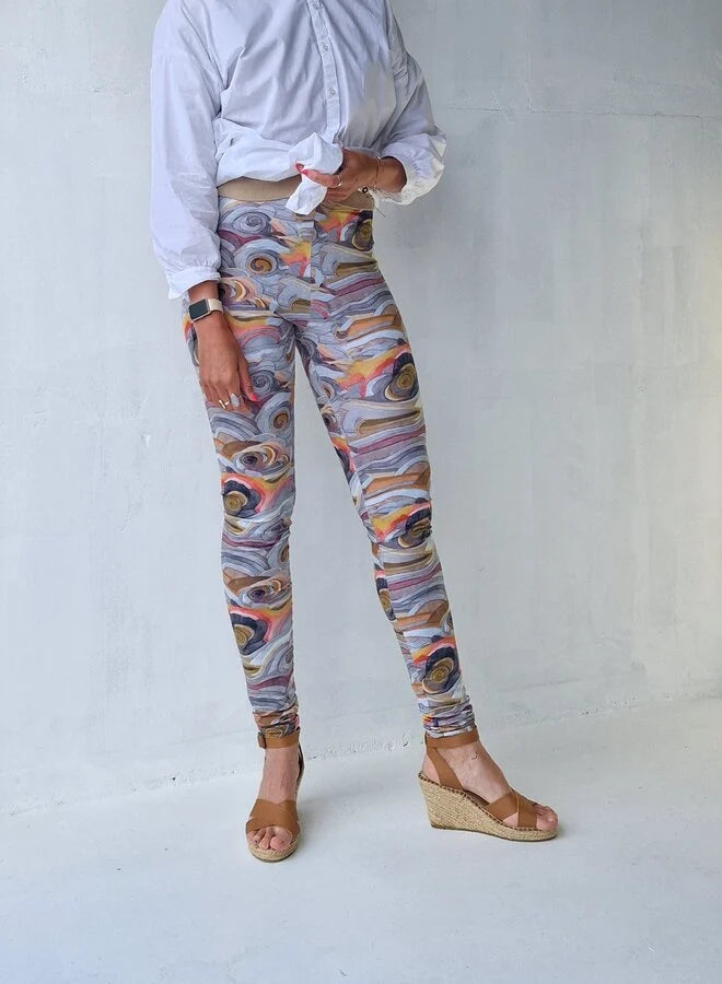 Extra lange legging grafisch | tall | lengtemaat 36