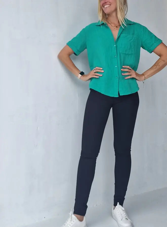 Extra lange tregging | heavy chique black | tall | lengtemaat 36