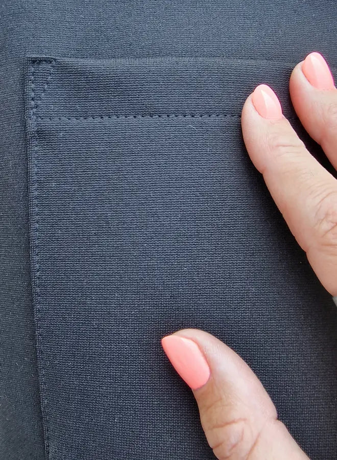 Extra lange tregging | heavy chique black | tall | lengtemaat 36