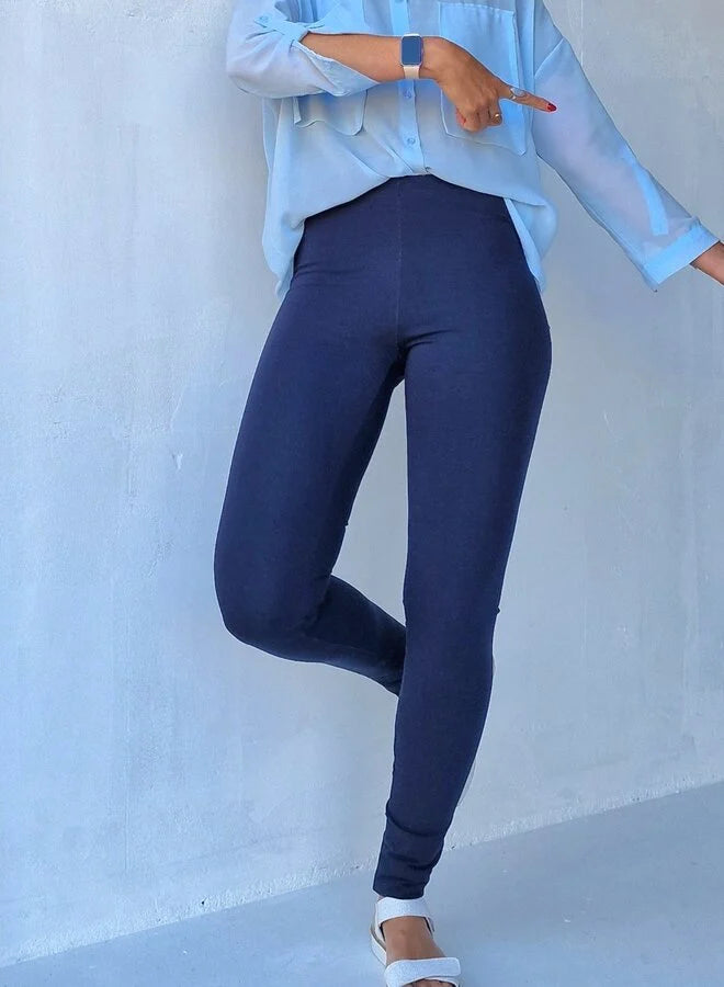 Extra lange tregging jeanslook blauw | tall | lengtemaat 32, 34 en 36