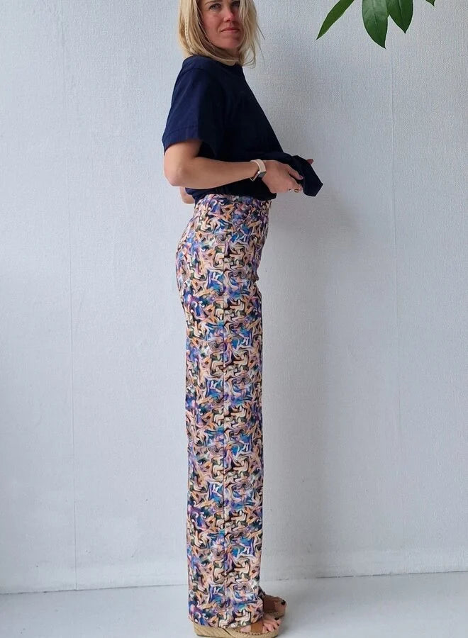 Extra lange wide leg | multicolour | tall | lengtemaat 32, 34 en 36