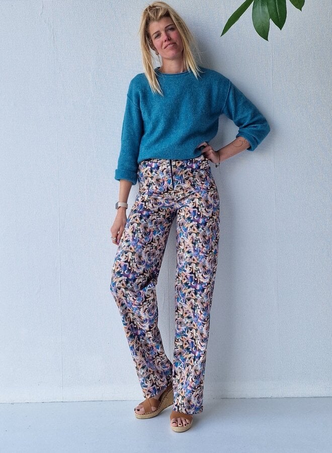 Extra lange wide leg | multicolour | tall | lengtemaat 32, 34 en 36