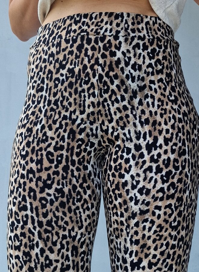 Flared pants | leopardprint | tall | lengtemaat 32, 34, 36