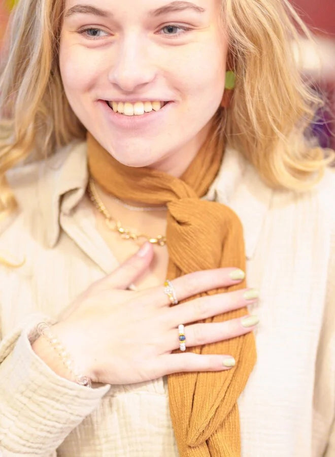 Haarband/ Sjaaltje van ijzerdraad