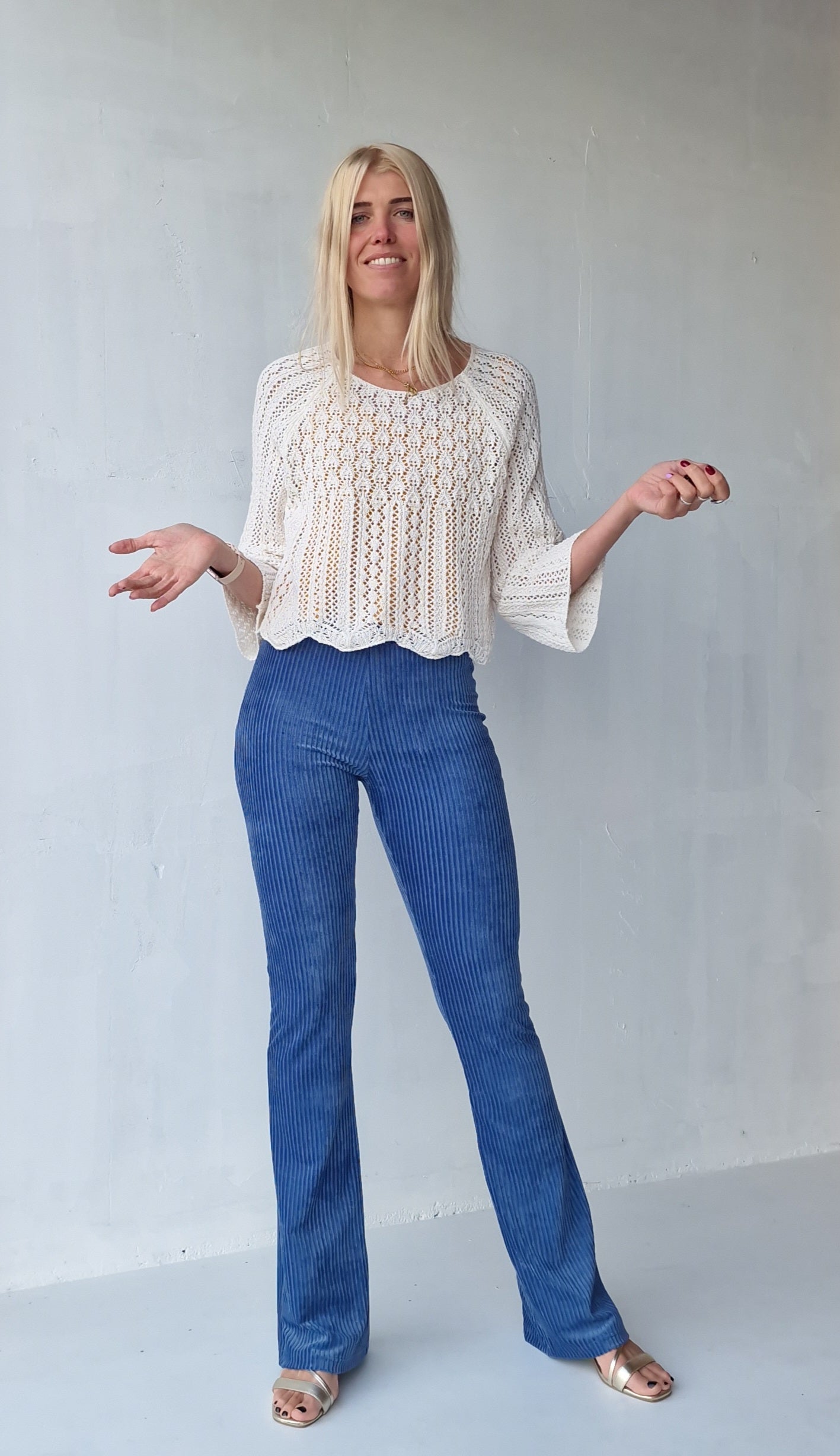 Flared | rib violet | TALL