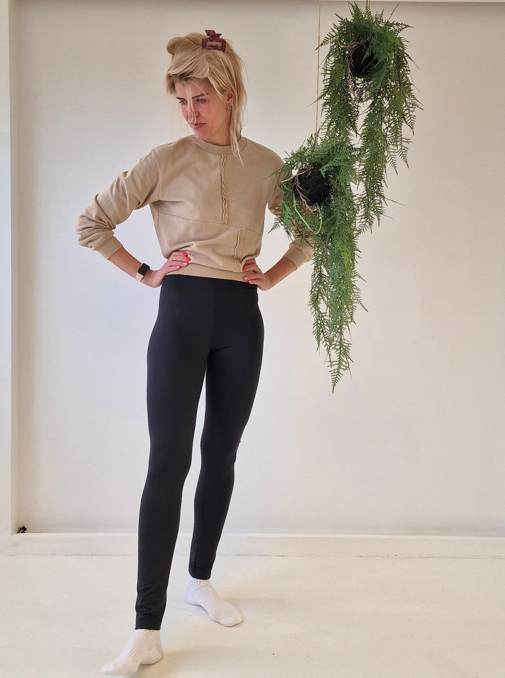 Extra lange legging sport/casual | tall | black | Lengte 34 & 36