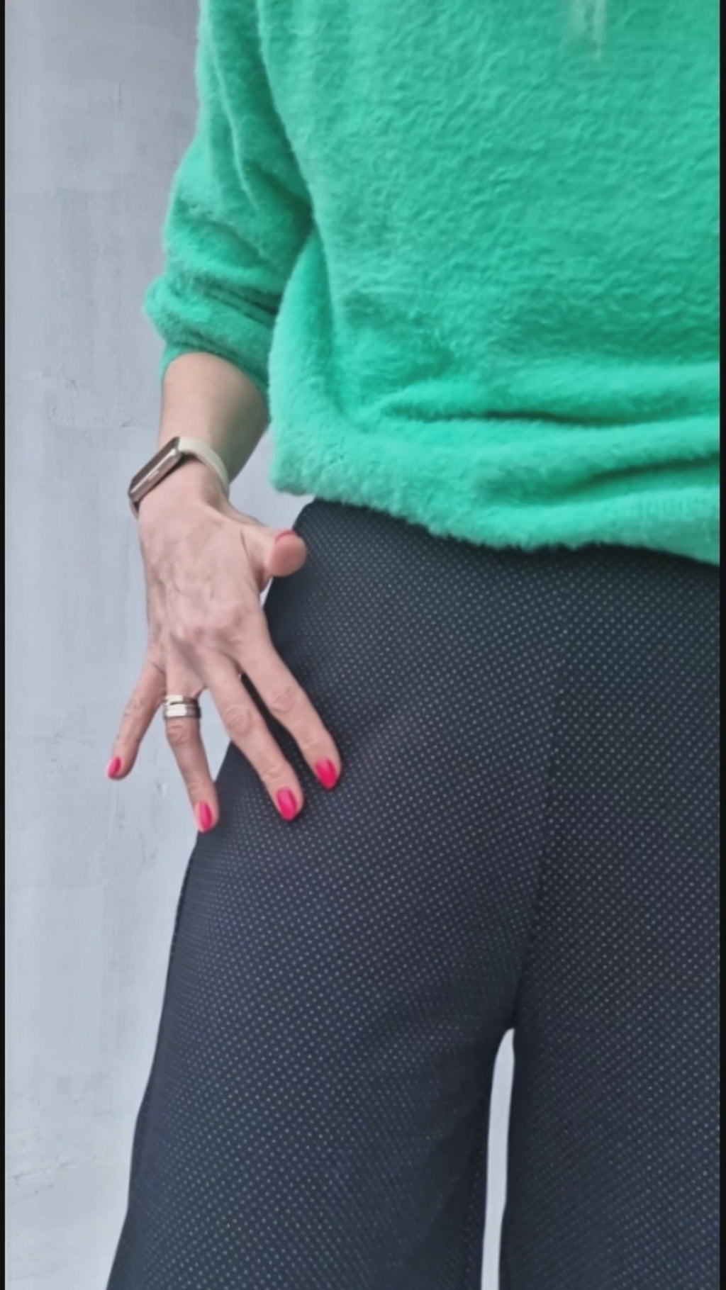 Extra lange wide leg | Black dots | tall | lengtemaat 34 & 36