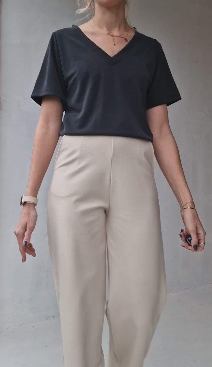 Extra lange wide leg | ecru | tall | lengtemaat 36