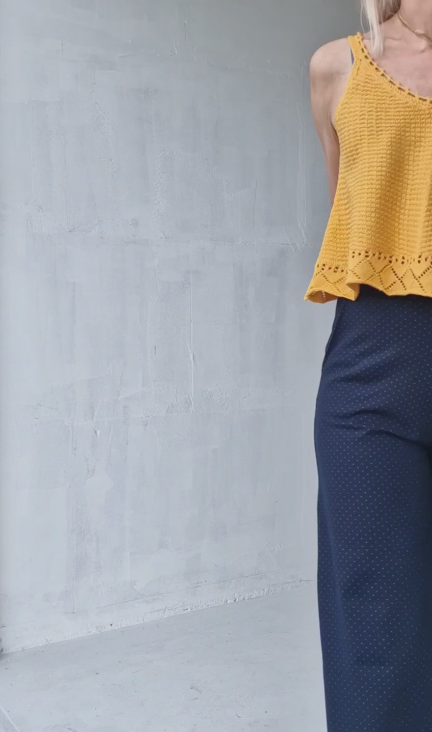 Extra lange wide leg | Blue / marks | tall | lengte 34 & 36