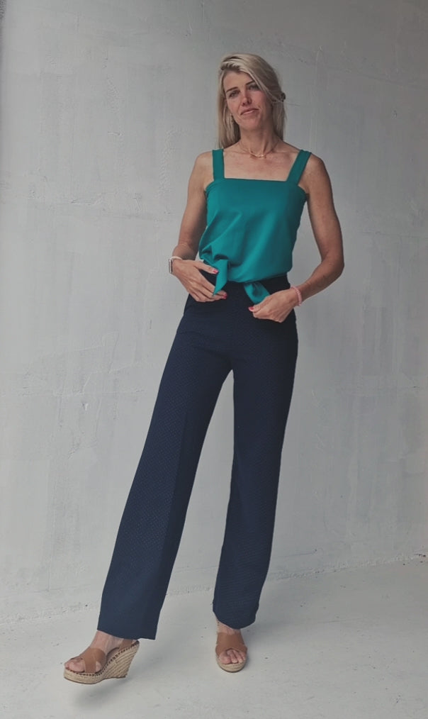 Top geknoopt green | Liz