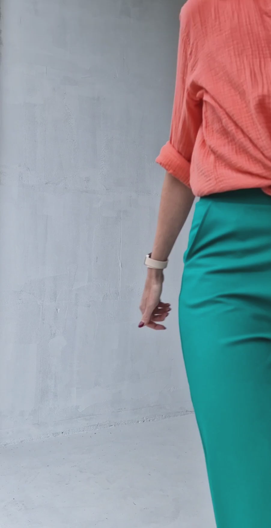 Extra lange wide leg | zeegroen | tall | lengte 34 & 36